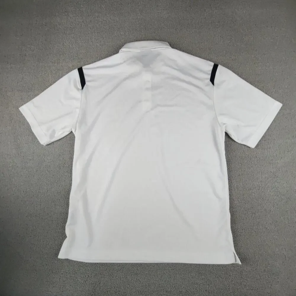 Nike Golf Dri-FIT Polo Shirt Mens Large White Short Sleeve Moisture Wicking